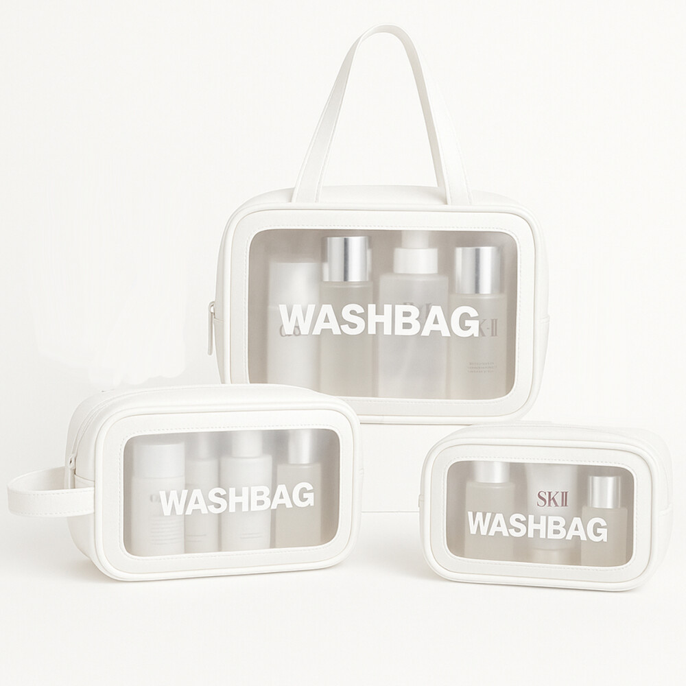 Estuche Neceser Washbag 3 Piezas Blanco