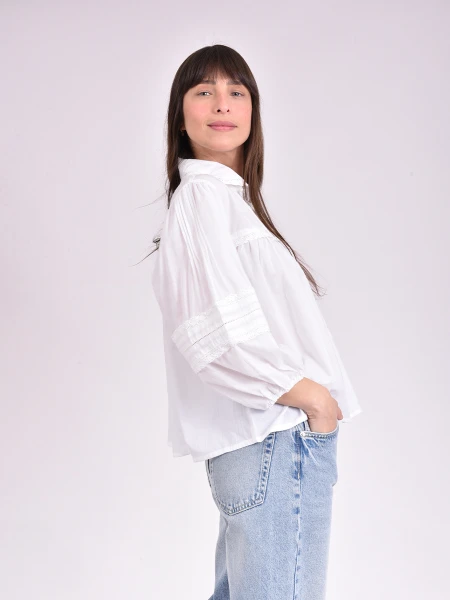 BLUSA LAUREL BLANCO