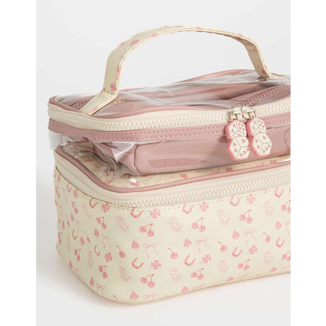 Set De Portacosméticos Combinacion Bicolor