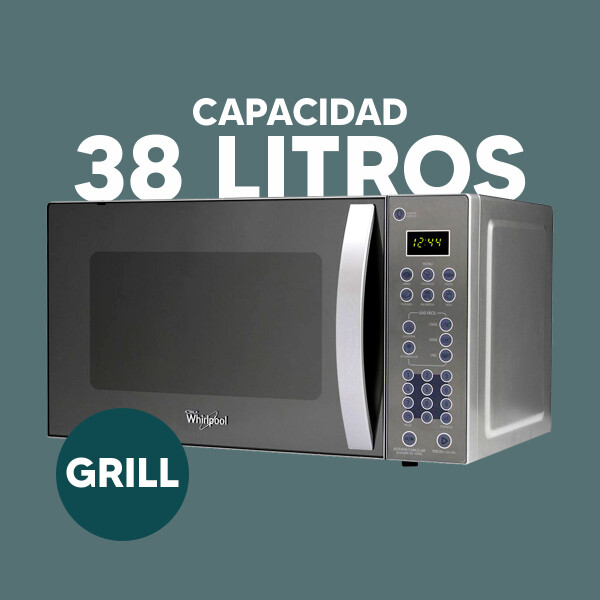 Microondas Con Grill Whirlpool Wm1114adwc MICROONDAS WHIRLPOOL 38LTS WM1114ADWC