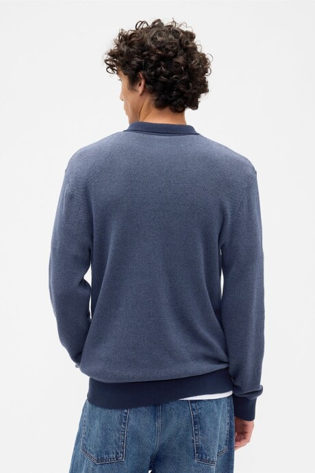 Buzo Tipo Polo Hombre Tapestry Navy