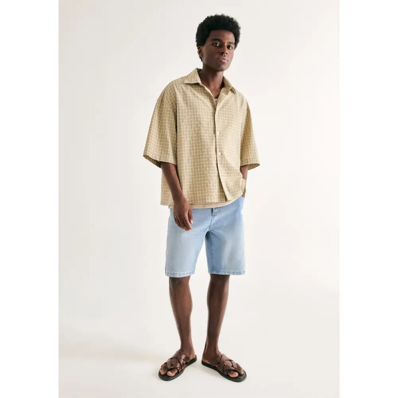 BERMUDA MASC AZUL CLARO