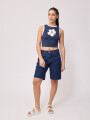 SHORT JEAN MIRELA RUSTY Azul Oscuro