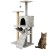 Gimnasio Rascador Para Gato Torre Casa Hamaca Escalera Atrix Variante Color Gris Claro