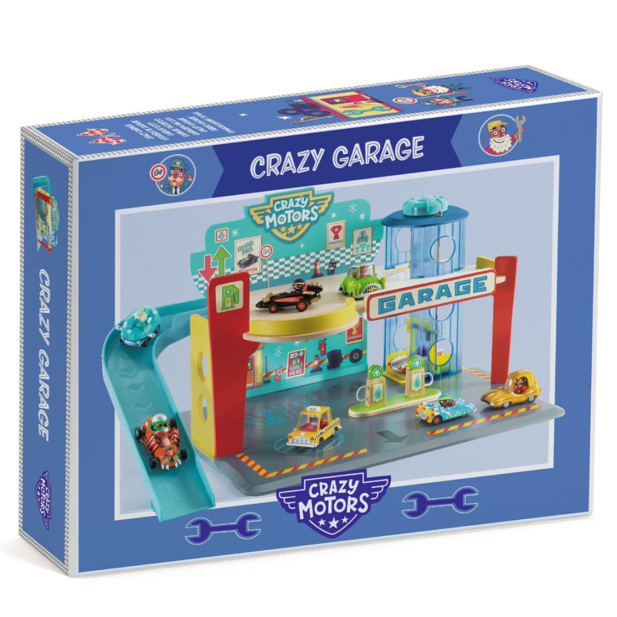 Garaje de Madera Djeco - Crazy Motors 