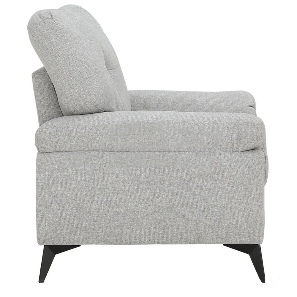 BUTACA Tela y Madera Natural Living - Lamona Gris Claro