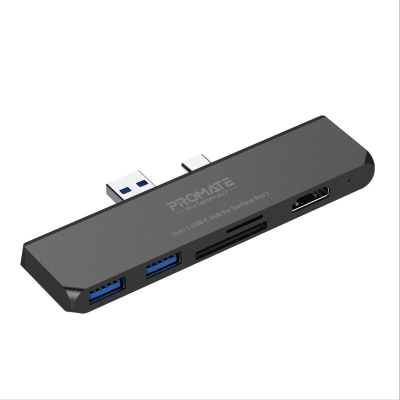 Hub Promate SurfaceHub-7 USB USB-C a Hdmi USB x2 SD-TF USB-C Hub Promate SurfaceHub-7 USB USB-C a Hdmi USB x2 SD-TF USB-C