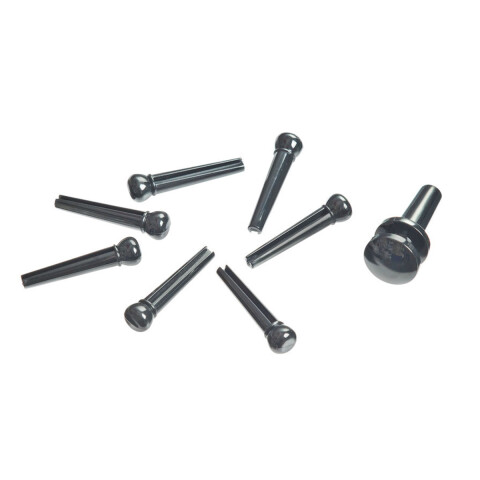 Boton puente guitarra folk Daddario Pwps9 Black Set Boton puente guitarra folk Daddario Pwps9 Black Set
