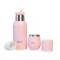 Set De Termo 750 Ml Y Mate Con Tapa brio Acero Inox Rosa