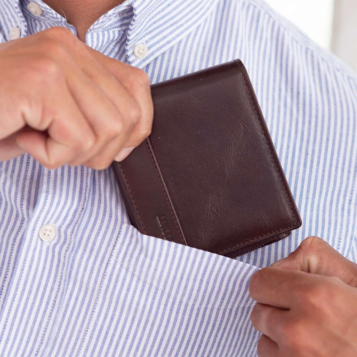 Billetera Cuero Namazu - Chocolate 