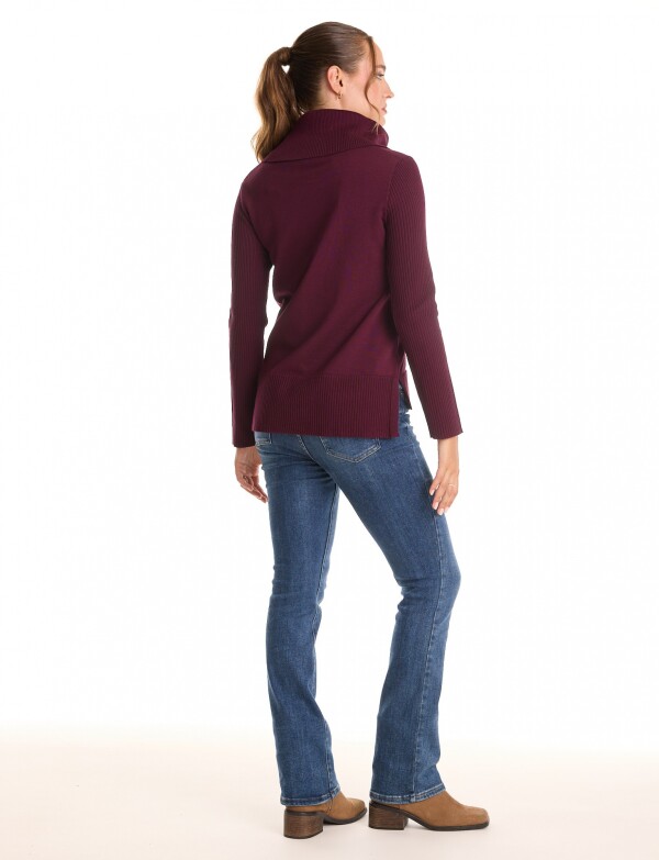 Buzo Cuello Volcado VIOLETA