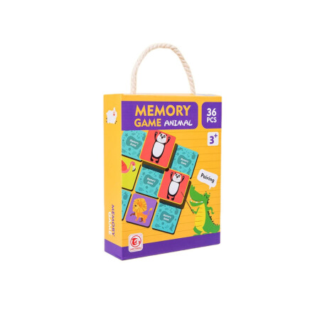 Juego De Caja Memoria 36 Piezas Amarillo