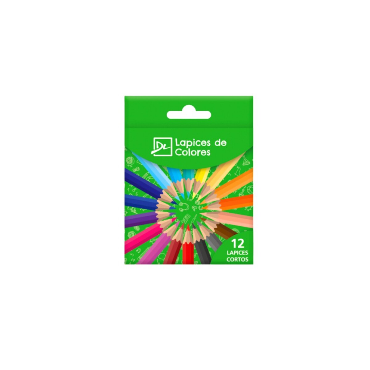 LAPICES DE COLORES CORTOS DALI X 12 - MULTICOLOR 
