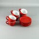 Tazón 250ml c/ Plato 15cm Rojo Choosing Tazón 250ml c/ Plato 15cm Rojo Choosing