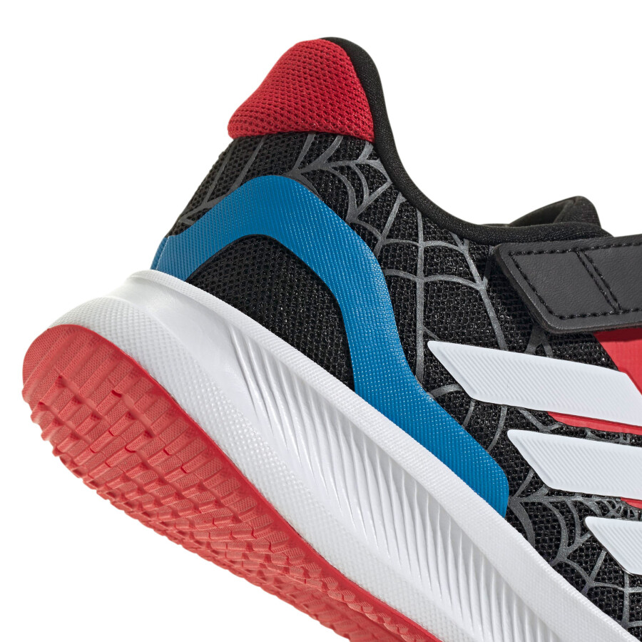 Championes de Niños Adidas Run Falcon Spider Man Negro - Rojo