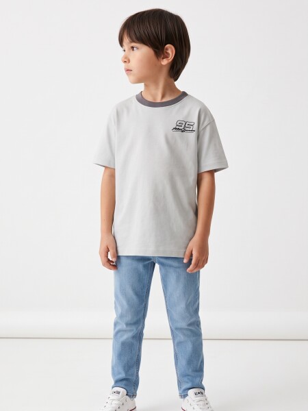 REMERA CARS GRIS CLARO