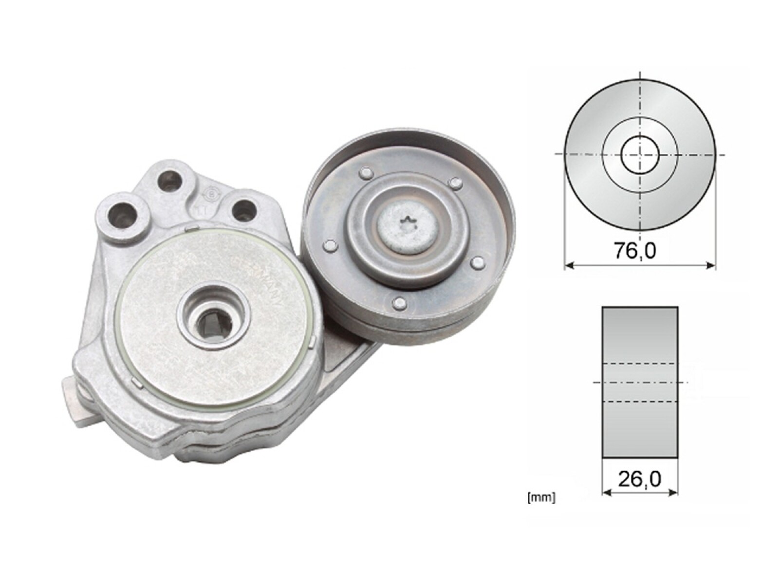 Tensor De La Correa Volks Vento 17-25 