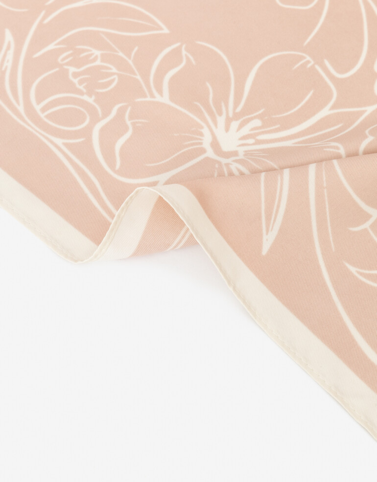 Pañuelos Raso Día de la Madre Pañuelo Estampado Con Caja Regalable - Combinacion Bicolor