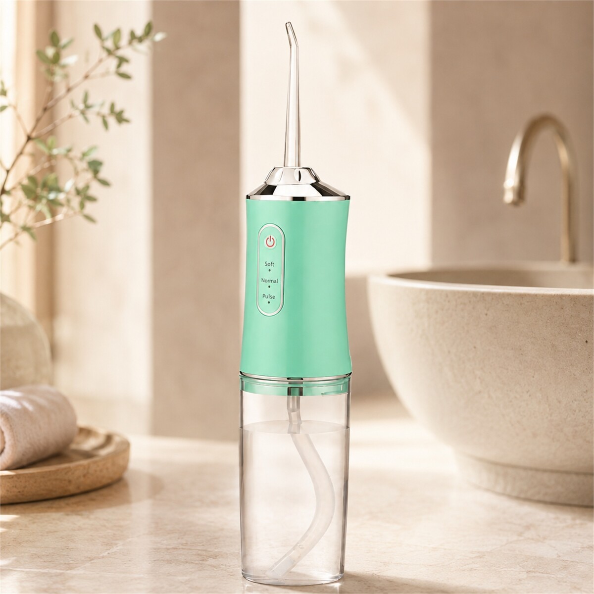 Irrigador Limpiador Oral Bucal Dental Brackets Profesional - Verde 