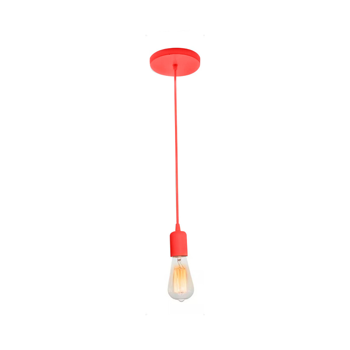 Lámpara Colgante Decorativa Rainbow Rojo 