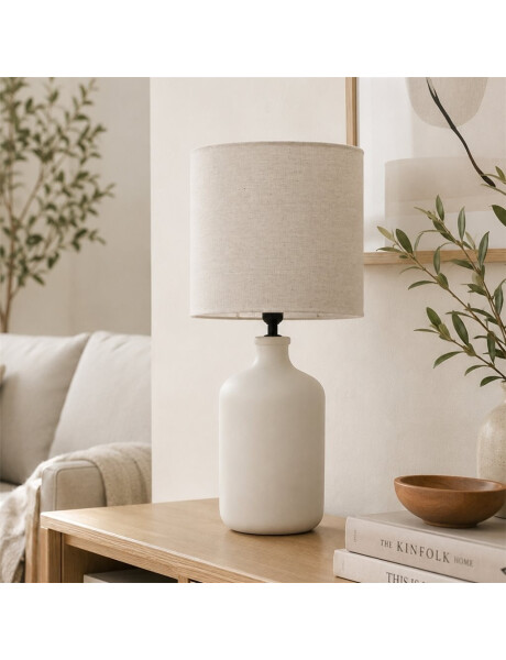 LAMPARA PORCELANA D26x58CM BLANCO LISO LAMPARA PORCELANA D26x58CM BLANCO LISO