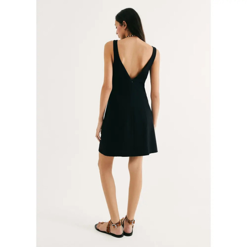 VESTIDO CURTO FEM PRETO ESCURO