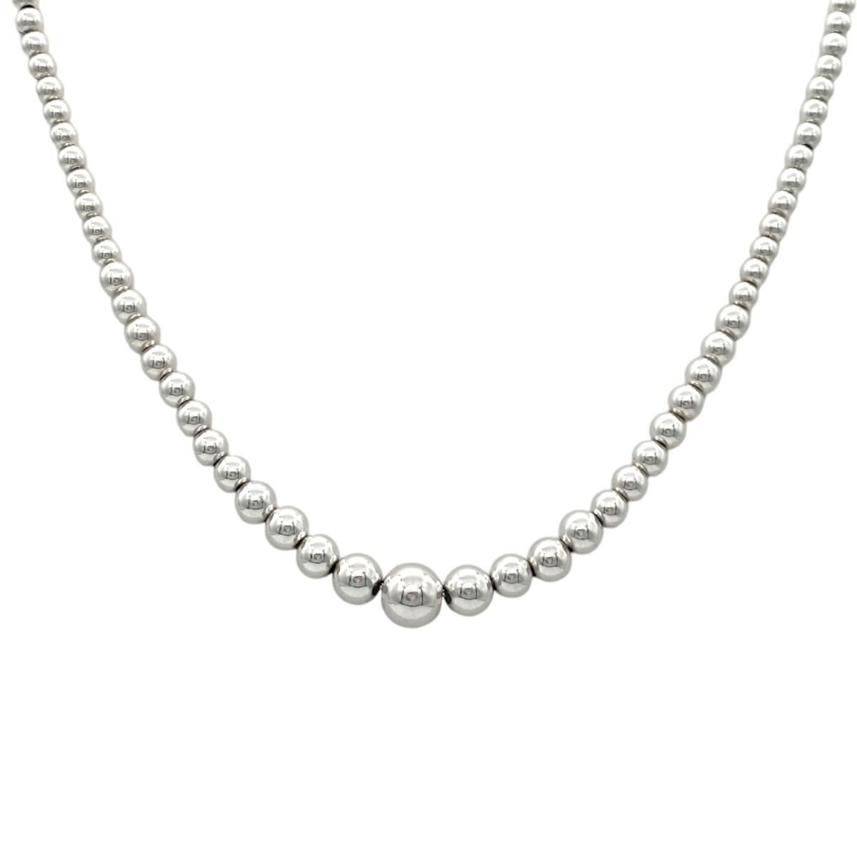 Cadena collar de Bolas - Plata 925 - Sin Piedra - CD3271 - sinpiedra 