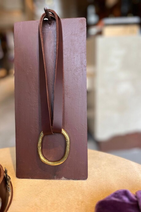 Big Oval Necklace Chocolate