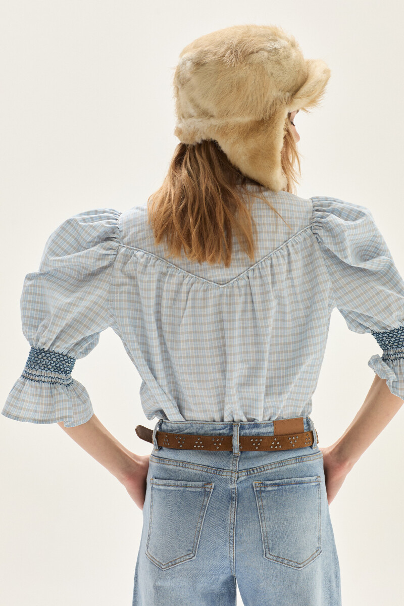 Blusa Helena Celeste