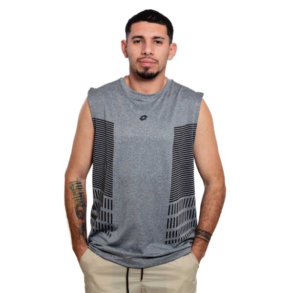 Lotto Remera Sin Manga de Hombre YUL - Gris Gris