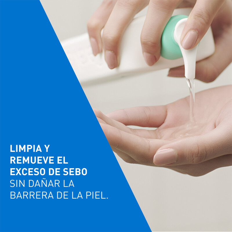 CERAVE LIMPIADOR ESPUMOSO 8 OZ - 236 ml - Piel normal a grasa CERAVE LIMPIADOR ESPUMOSO 8 OZ - 236 ml - Piel normal a grasa