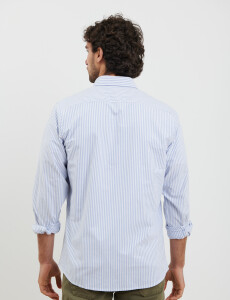 012584 CAMISA HARRY Celeste/blanco