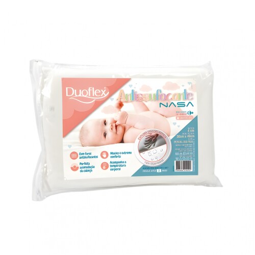 Almohada Anti asfixia Baby NASA Duoflex - Viscoelástica BB3002 Almohada Anti asfixia Baby NASA Duoflex - Viscoelástica BB3002