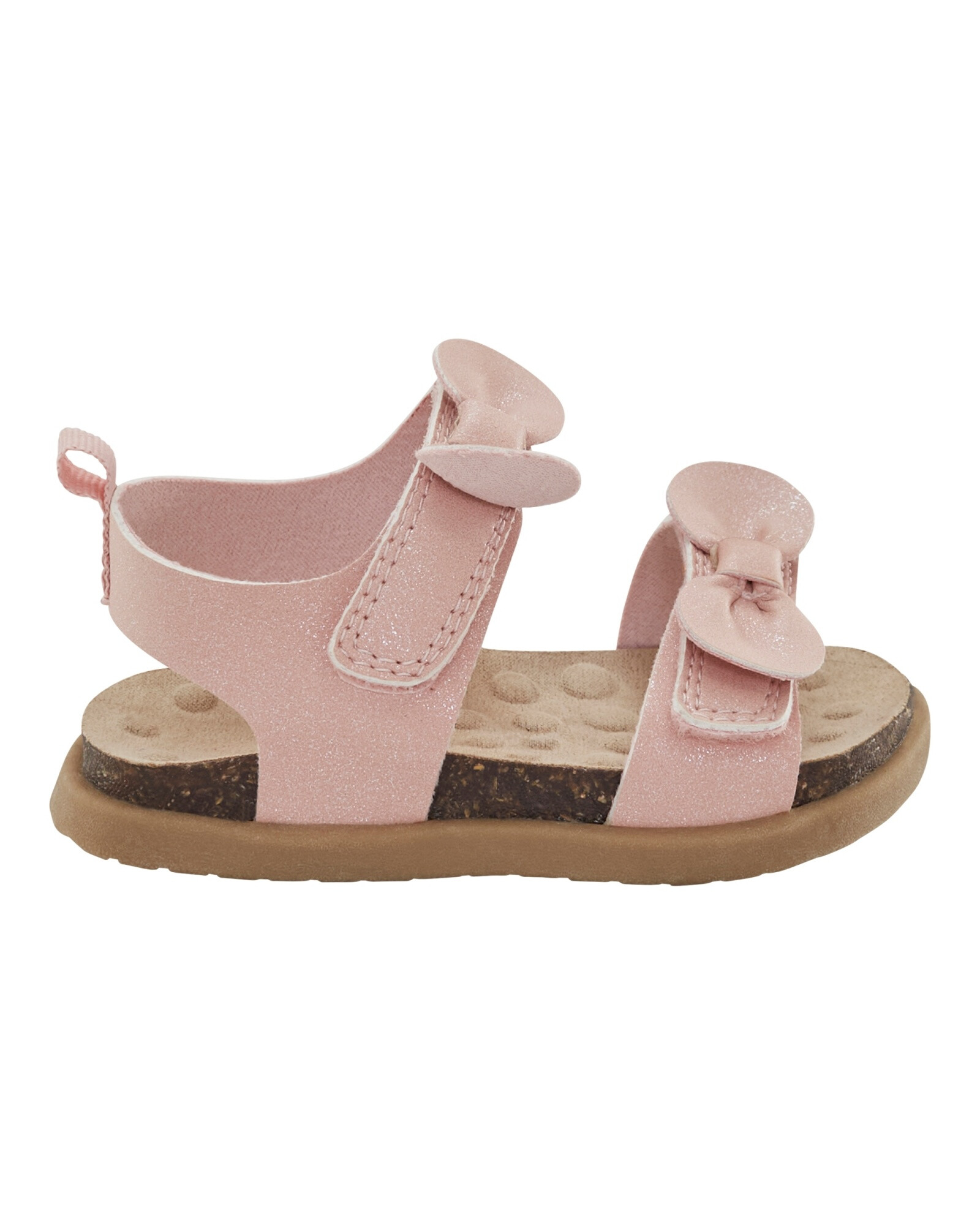 Sandalias con glitter, rosadas Sandalias con glitter, rosadas