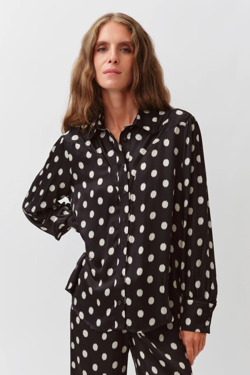 CAMISA COSTELINA Negro