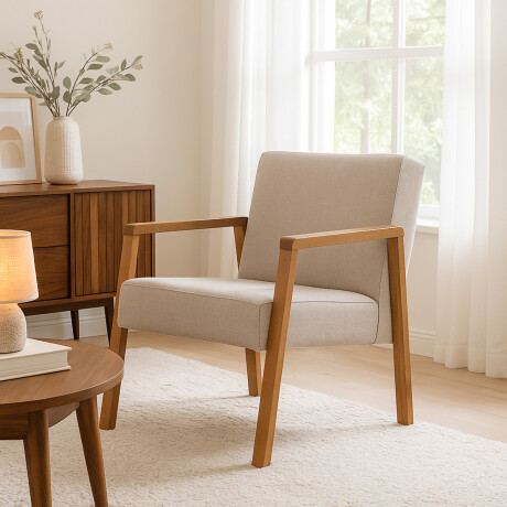 Butaca Slim - Tela Rústica 202-G2 (Tostado)