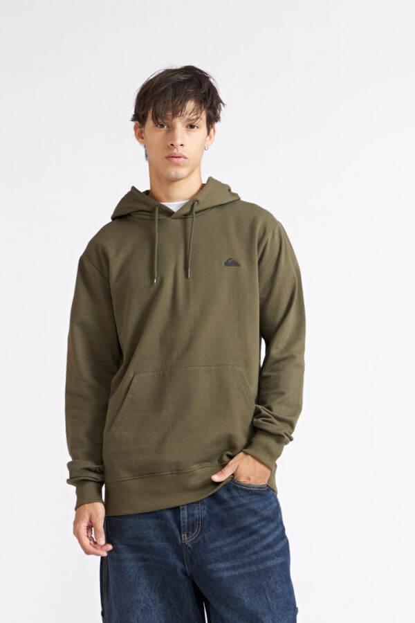 Quiksilver Buzo Polar con Capucha BASIC HOODIE Hombre - Marrón Marron