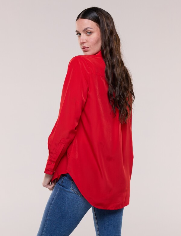 Camisa Satén ROJO