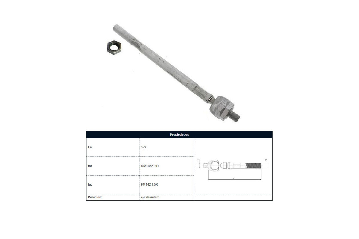 Mate Citroen C4, Peug 307 00-25 Der/Izq Mate Citroen C4, Peug 307 00-25 Der/Izq