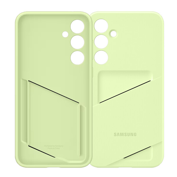 Estuche Protector De Silicona Samsung Galaxy A35 Con Porta Tarjeta SAMSUNG A35 CARD COVER VERDE LIMA DF