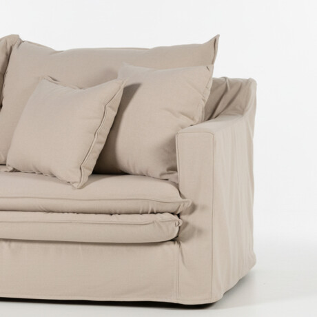 Sofá Gin con Funda - Tela Rústica - 2,5 cuerpos TD5263-1636 (Capuccino)
