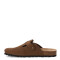 Zuecos de Mujer Freeway Casual 1 Hebilla Marrón Habana (Gamuza)