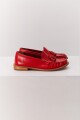 MOCASIN FLECOS ROJO