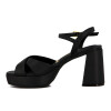 Sandalia Vizzano Mujer Taco 9.5cm Plataforma 2.5cm Negro