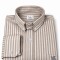 Camisa Caballero rayas beige