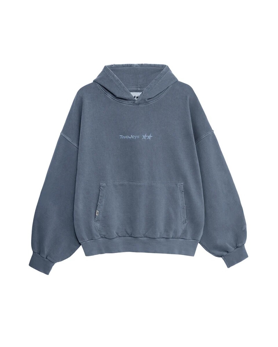 Pigment Dyed Blue Icon Hoodie 