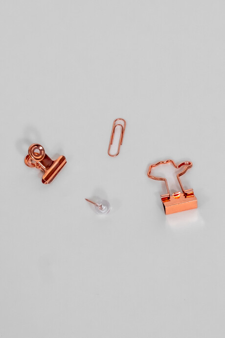 Set Pins & Clips, Cobre Color Unico