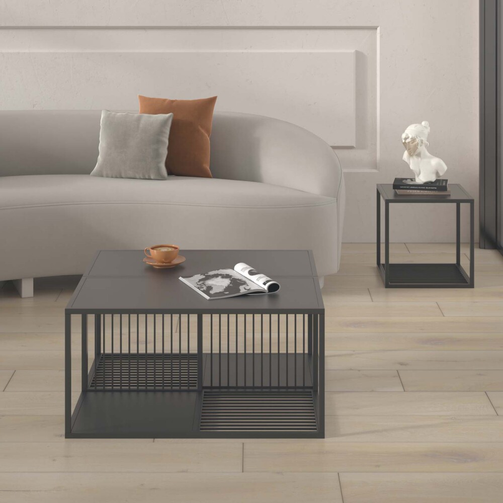 MESA RATONA METAL NEGRO OLIVIA