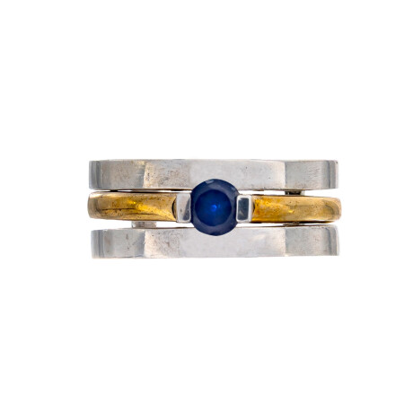 Anillo Plata 925, Double y circonia Anillo Plata 925, Double y circonia