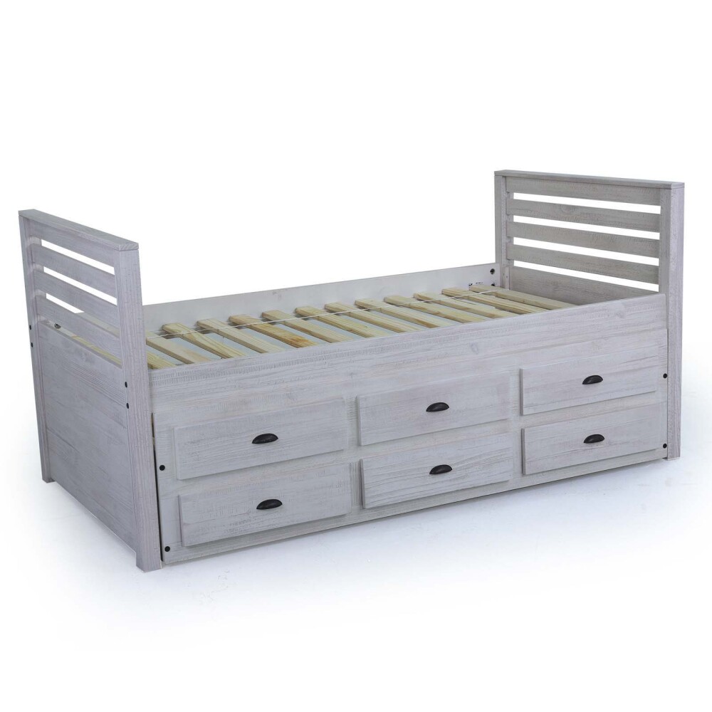 CAMA MARINERA MADERA BLANCO MONTAUK